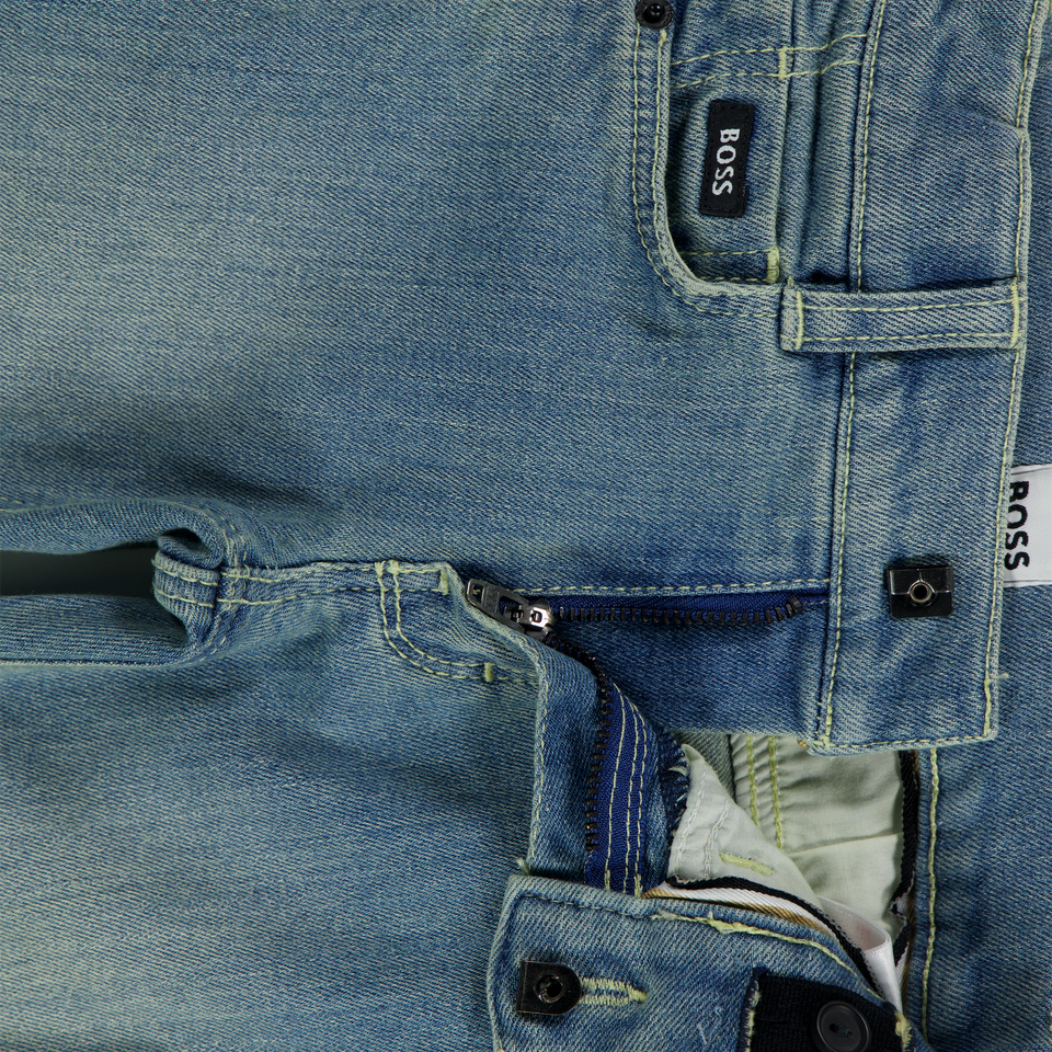 Boss Bebé Chicos Vaquero En Azul Claro