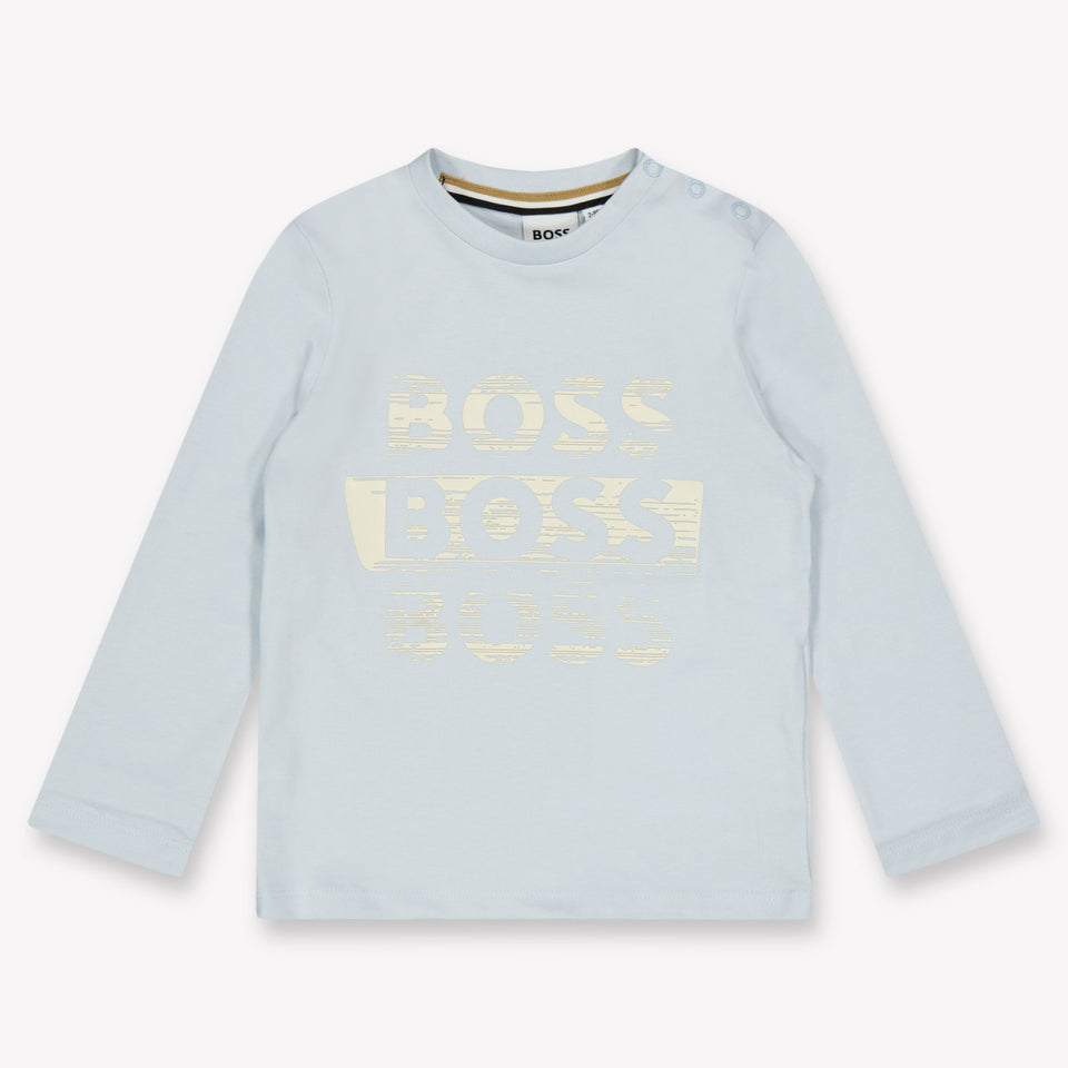 Boss Bébé Garçons T-shirt Bleu Clair