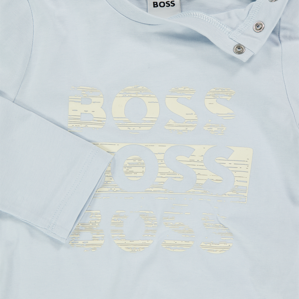 Boss Bébé Garçons T-shirt Bleu Clair