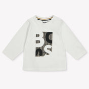 Boss Bebé Chicos Camiseta en Blanco