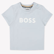 Boss Bebé Chicos Camiseta en Azul Claro