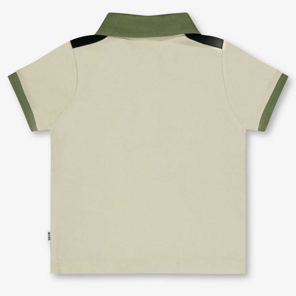 Boss Bebé Chicos Polo Blanco Roto