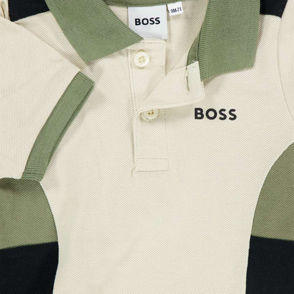Boss Bebé Chicos Polo Blanco Roto