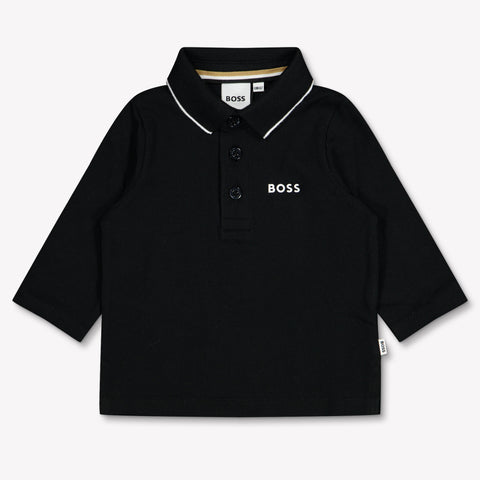 Boss Bambino Ragazzi Polo Nero
