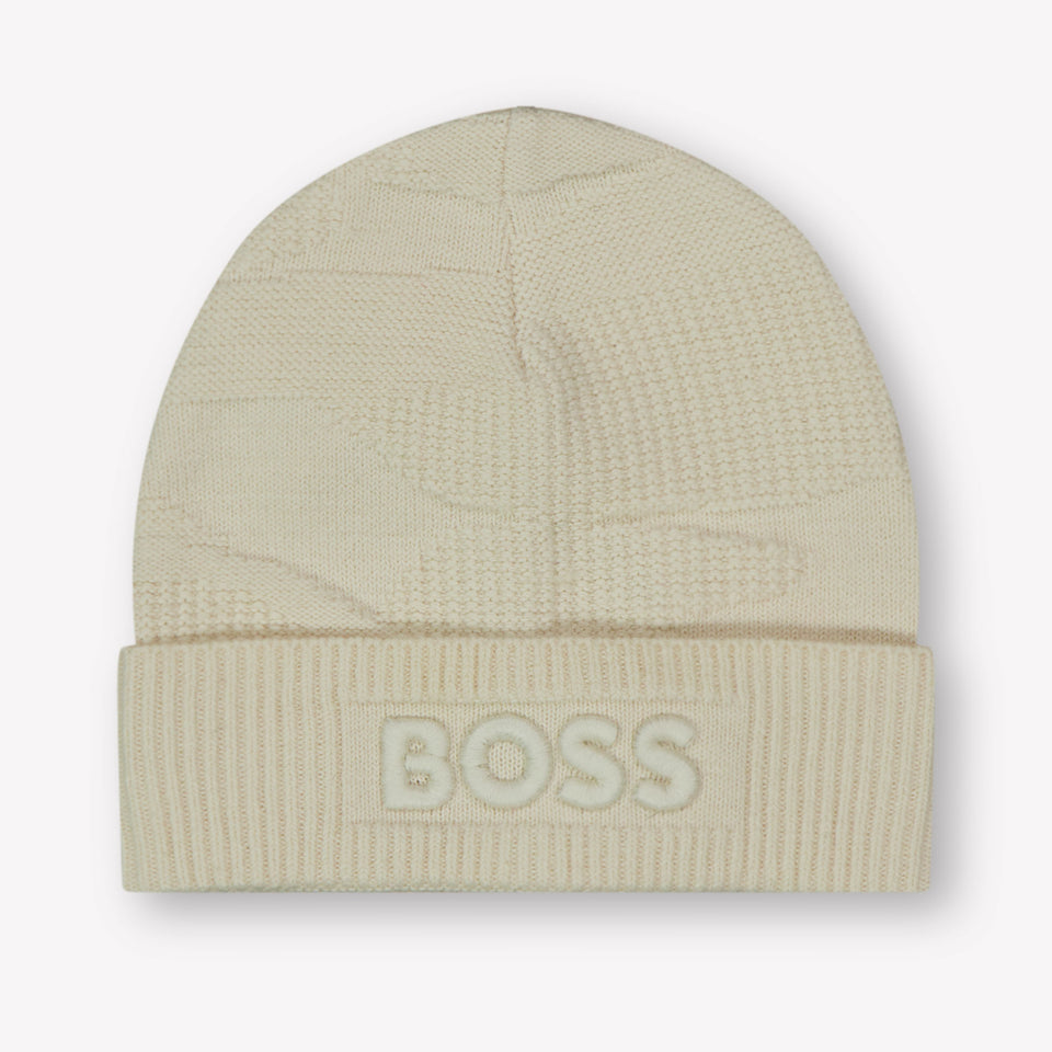 Boss Bébé Garçons Chapeau en blanc