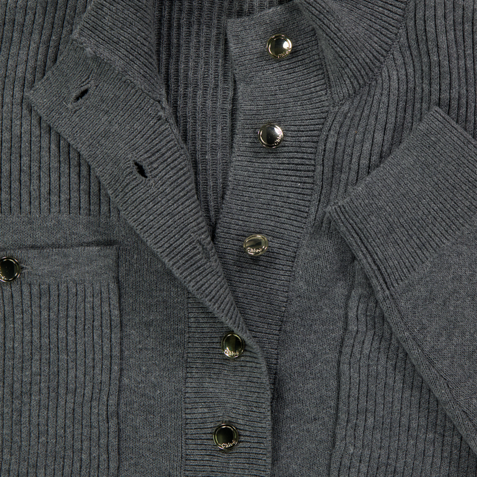 Chloe Enfant Filles Pull Gris