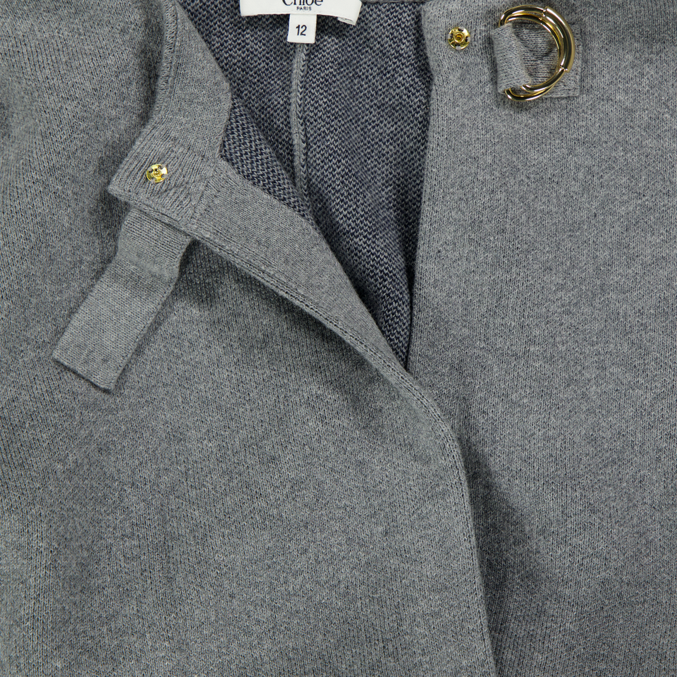 Chloe Enfant Filles Gilet Gris