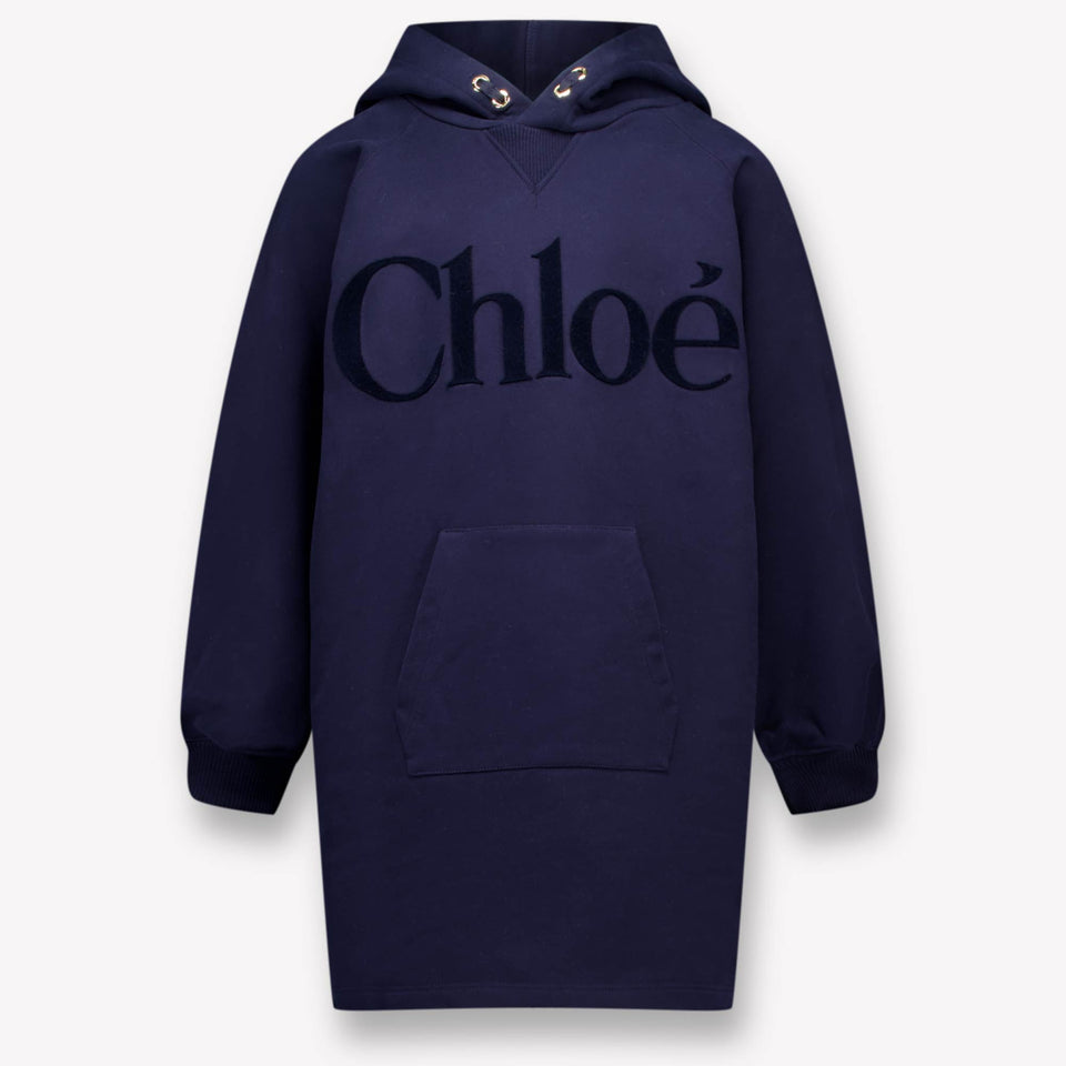 Chloe Kinder Meisjes Jurk In Navy