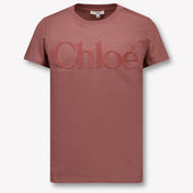 Chloe Niño Chicas Camiseta en Rosa Antiguo
