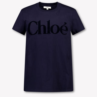 Chloe Niño Chicas Camiseta en Navy