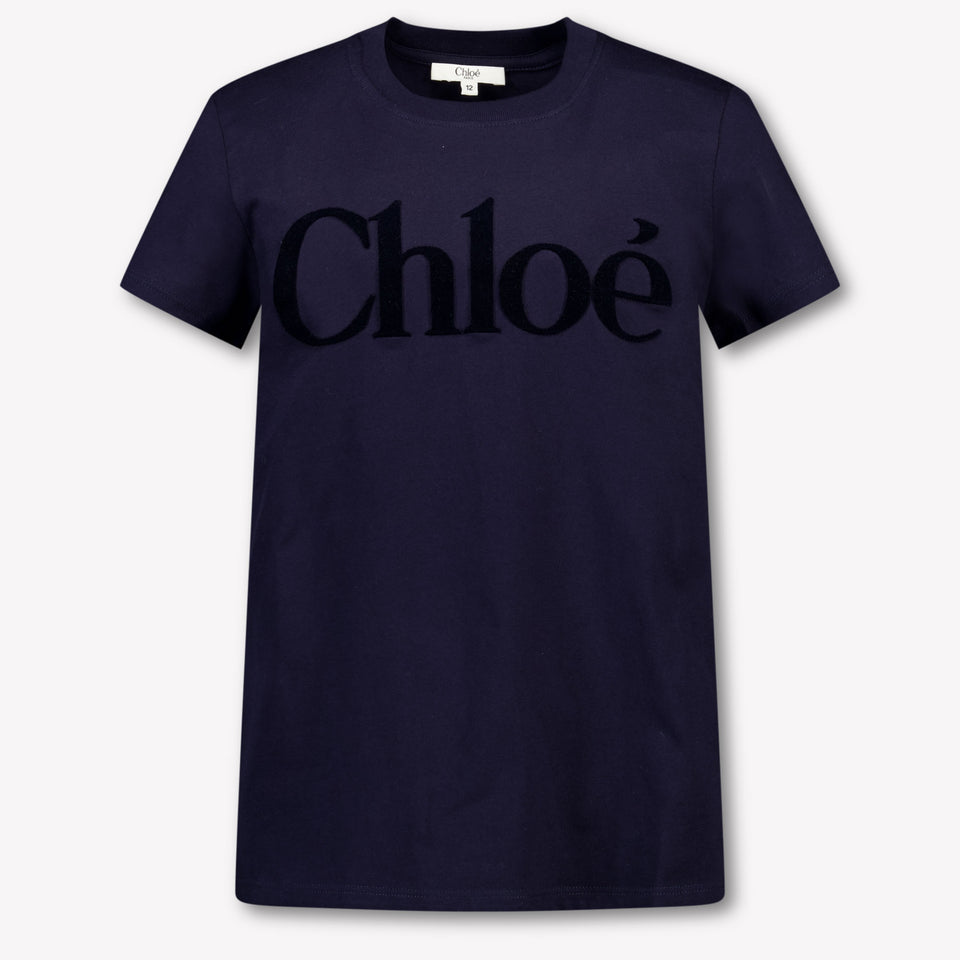 Chloe Kinder Mädchen T-Shirt Marineblau