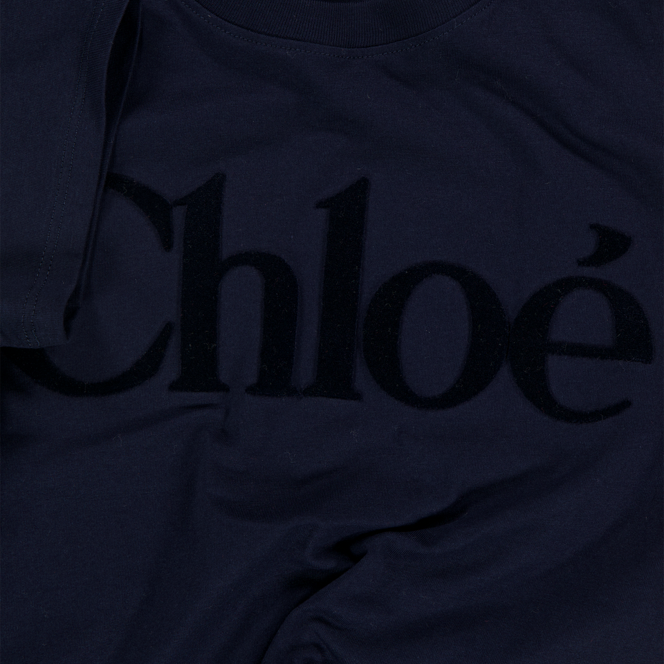 Chloe Kinder Mädchen T-Shirt Marineblau