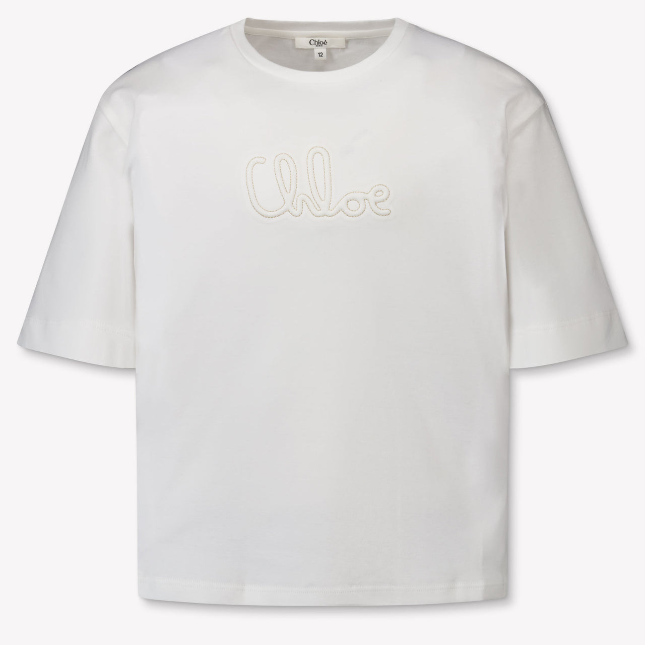 Chloe Enfant Filles T-shirt en blanc