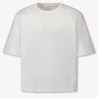Chloe Enfant Filles T-shirt en blanc