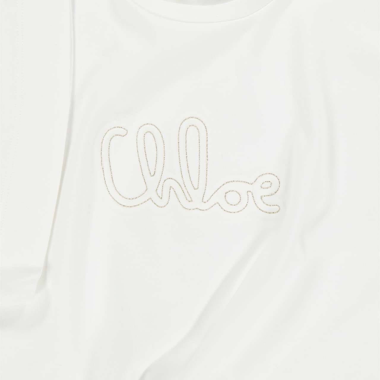 Chloe Enfant Filles T-shirt en blanc