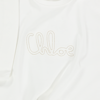 Chloe Enfant Filles T-shirt en blanc