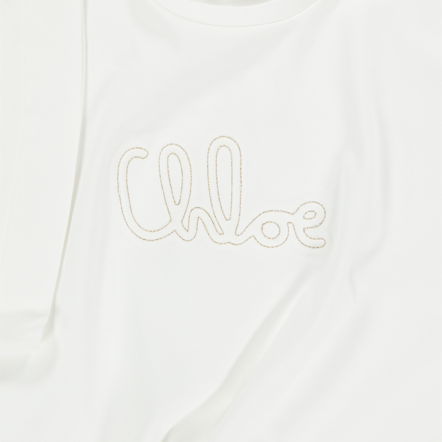 Chloe Enfant Filles T-shirt en blanc