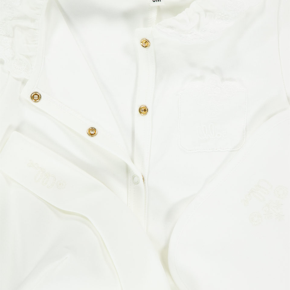 Chloe Bambino Ragazze Tuta in scatola Bianco