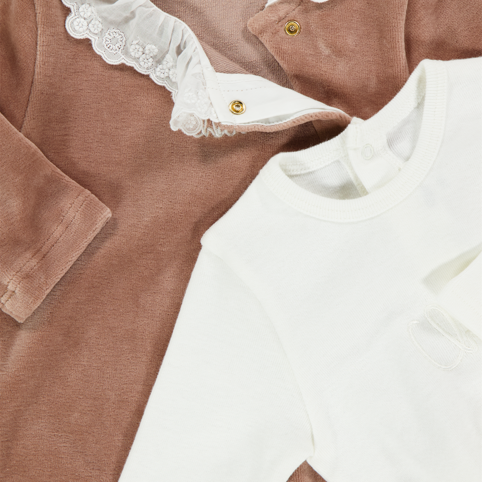 Chloe Bambino Ragazze Tuta in scatola Marrone Chiaro