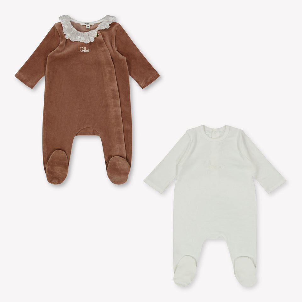 Chloe Bambino Ragazze Tuta in scatola Marrone Chiaro