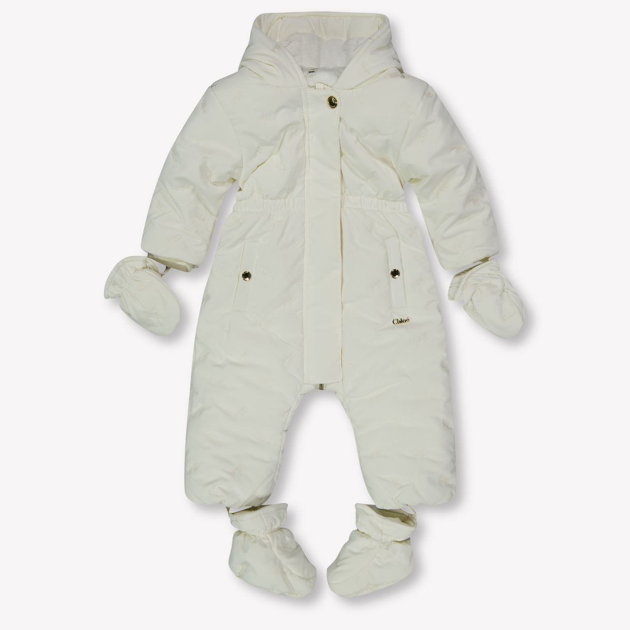 Chloe Bébé Filles Costumes de ski dans le blanc