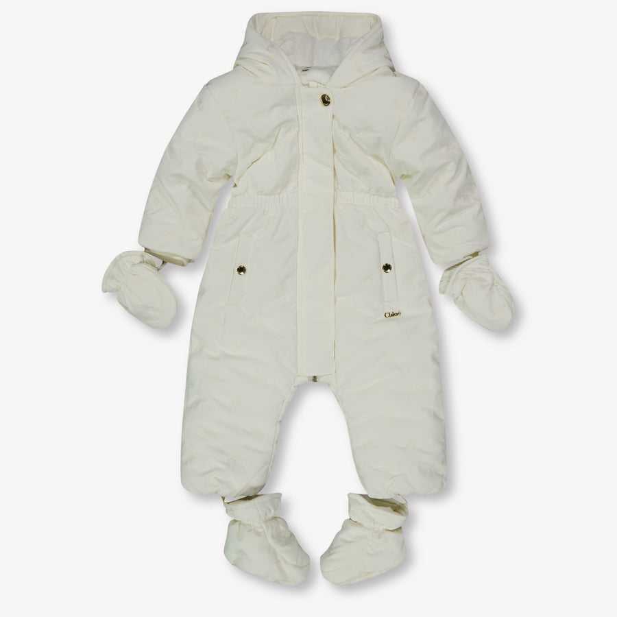 Chloe Bébé Filles Costumes de ski dans le blanc