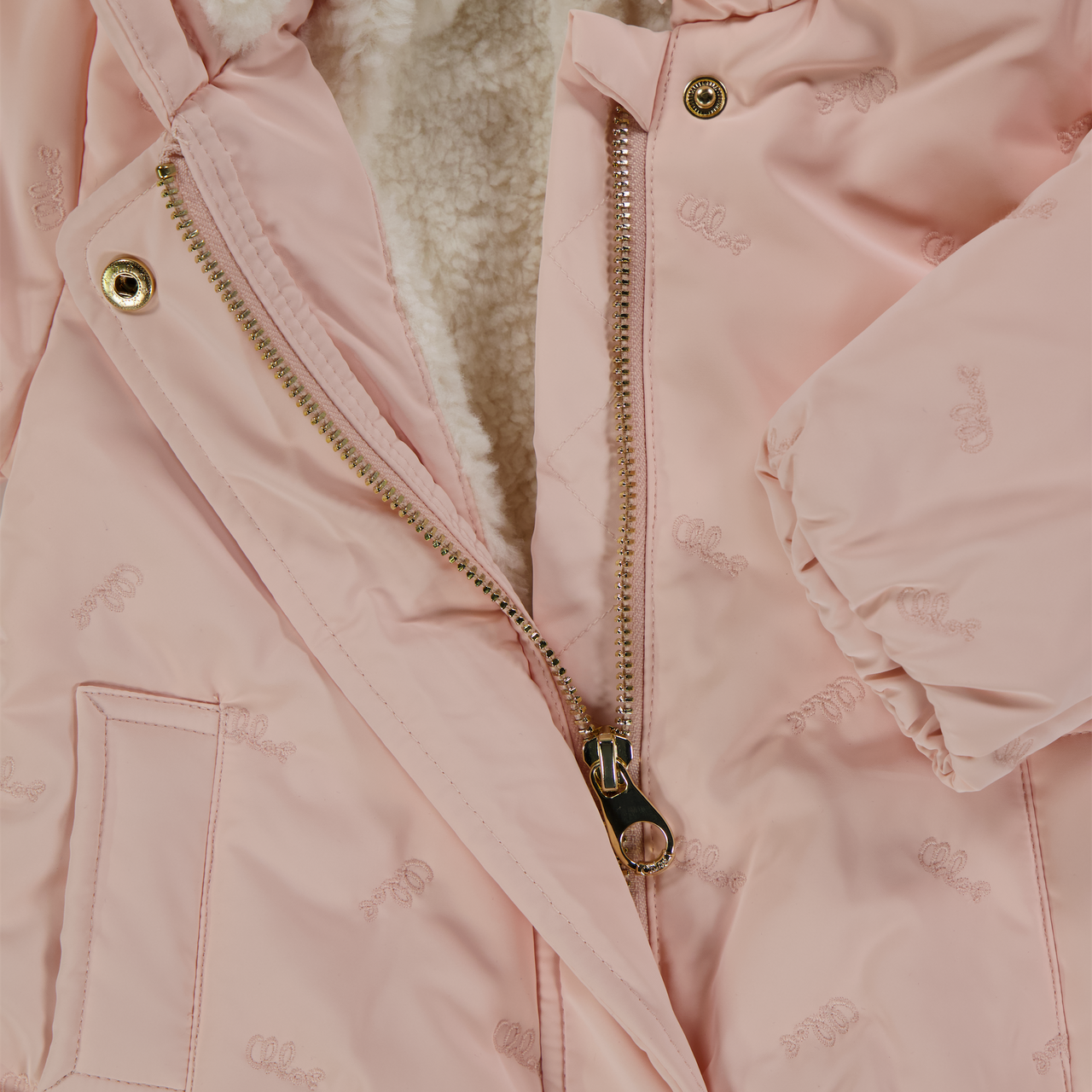 Chloe Bambino Ragazze Giacca invernale Rosa Chiaro