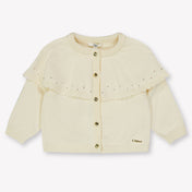 Chloe Baby Girls Vest  Offwhite