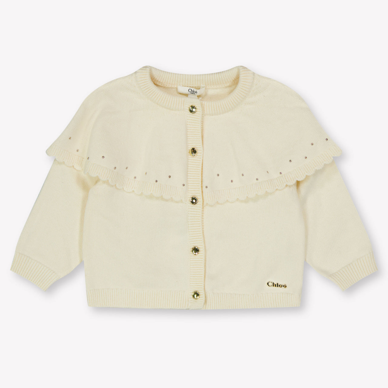 Chloe Bébé Filles Gilet dans le blanc