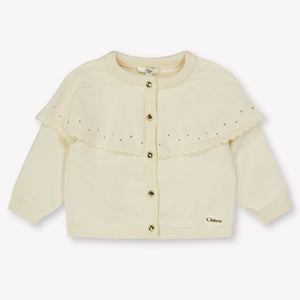Chloe Bébé Filles Gilet dans le blanc