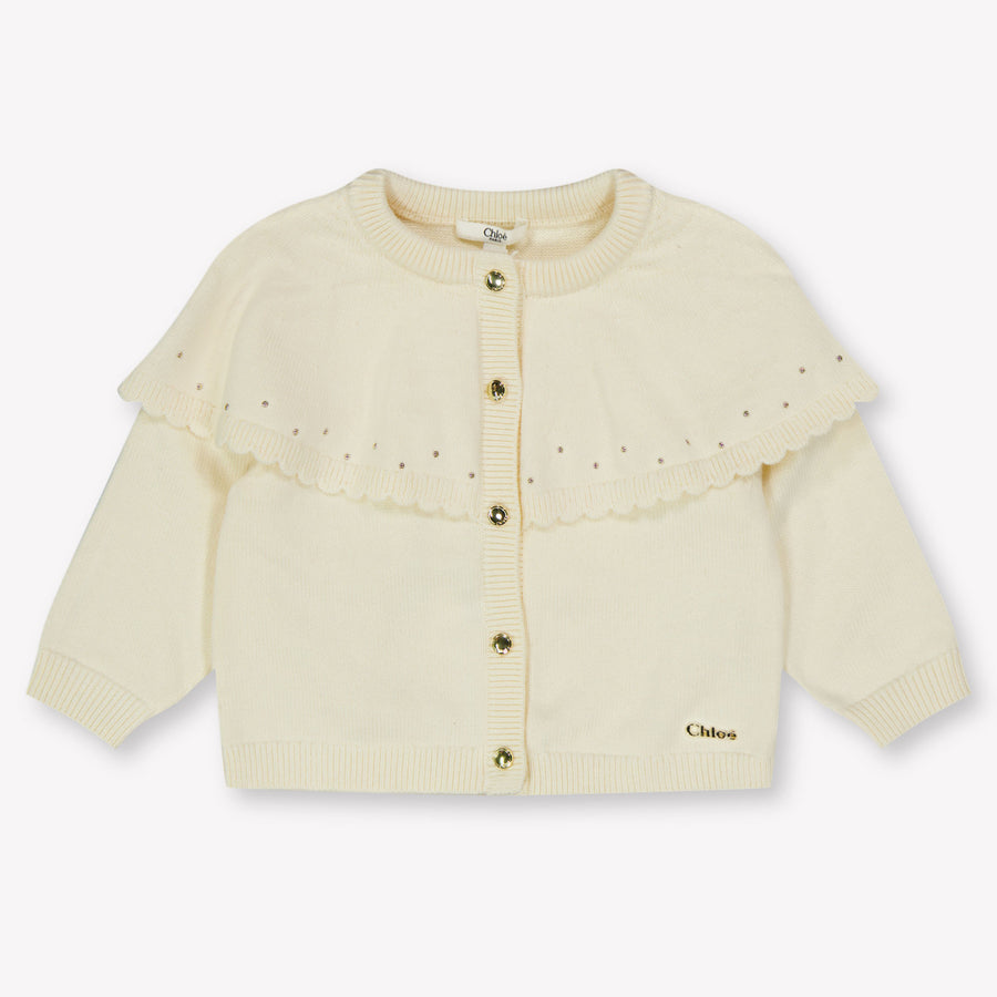 Chloe Bébé Filles Gilet dans le blanc