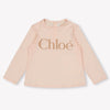 Chloe Bébé Filles T-shirt Rose Léger