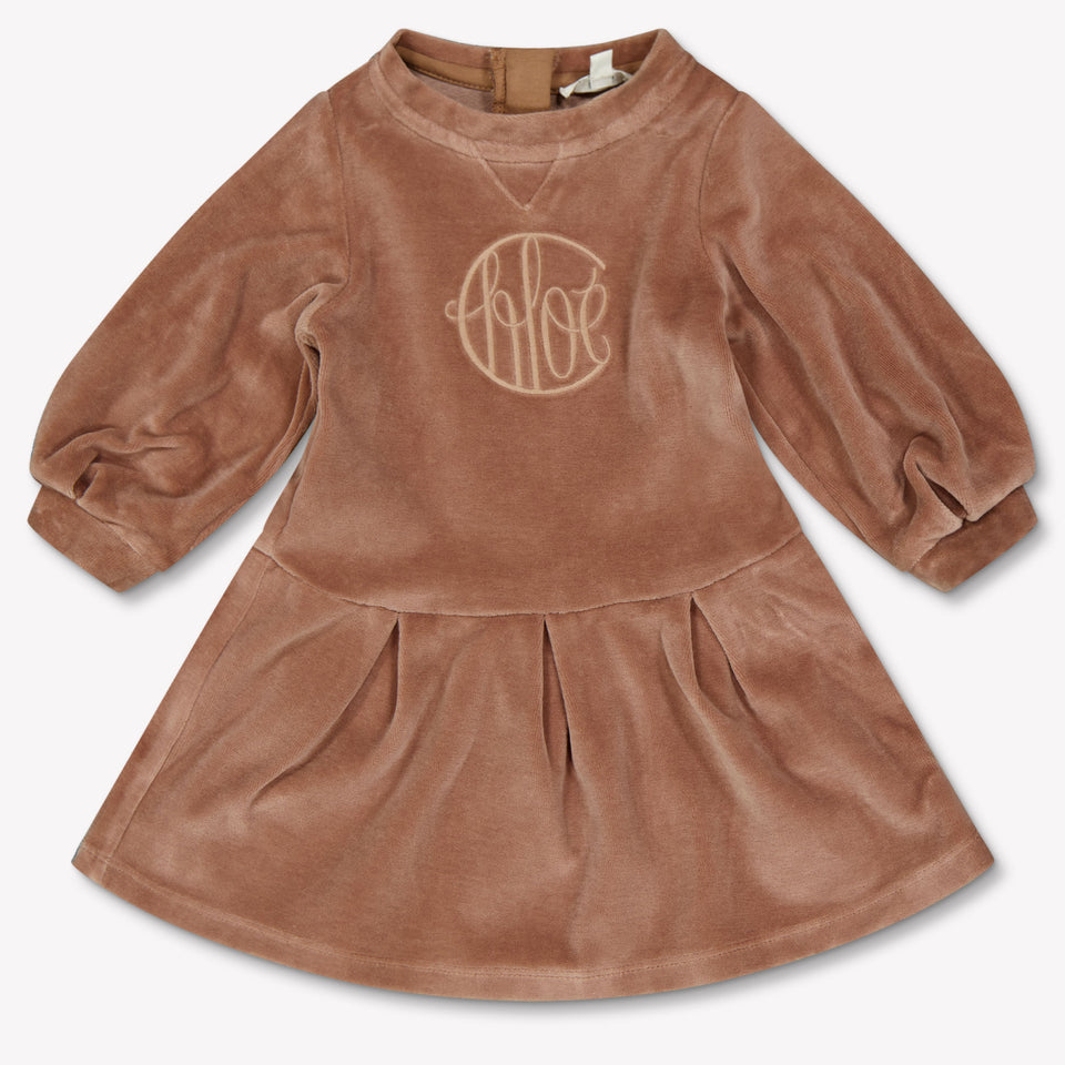 Chloe Bébé Filles Robe-robe Marron