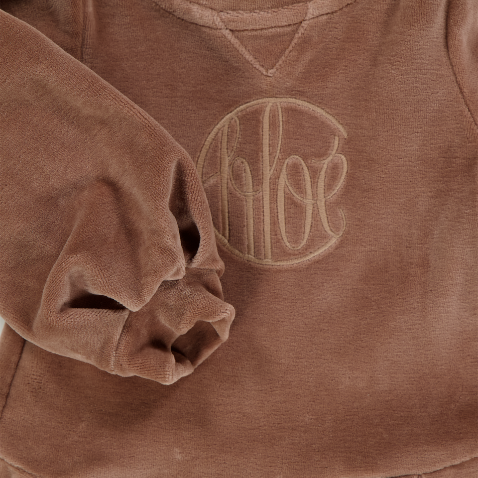 Chloe Bébé Filles Robe-robe Marron