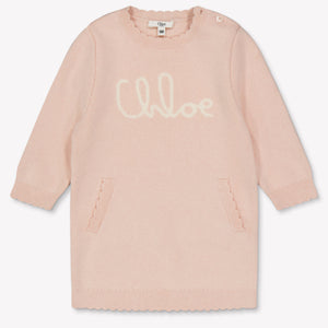 Chloe Bébé Filles Robe Rose Léger
