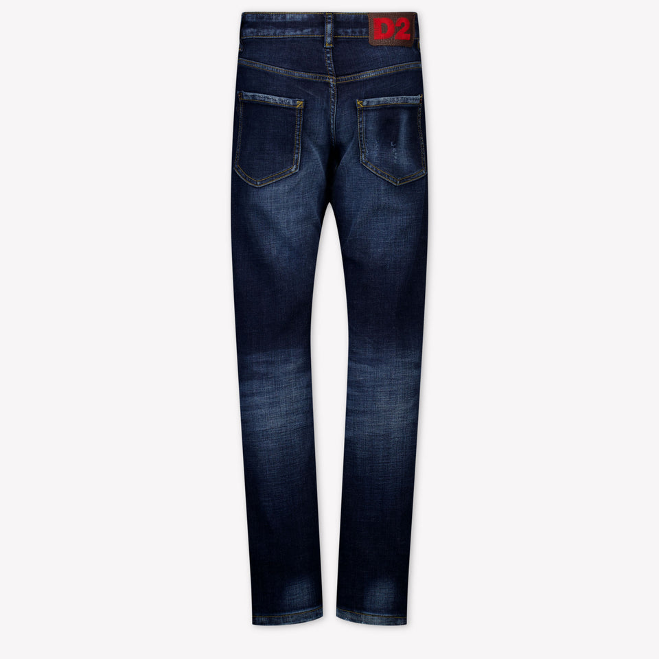 Dsquared2 Stanislav Kinder Unisex Jeans In Blauw
