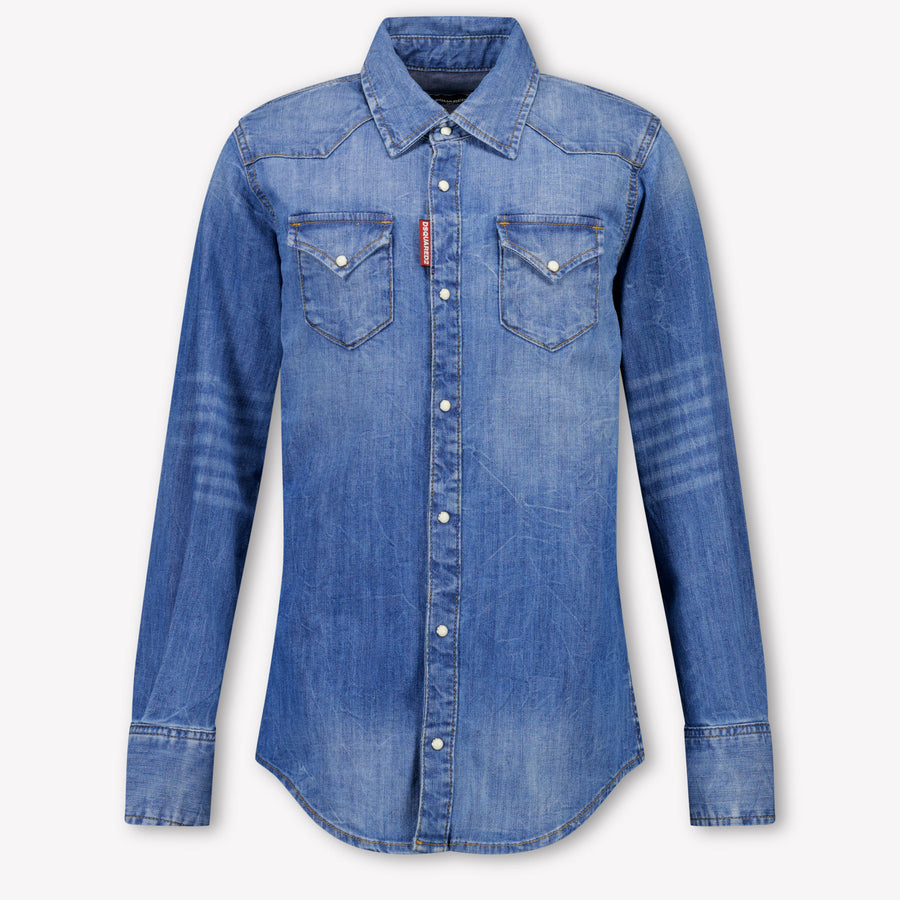 Dsquared2 Ragazzo Unisex Camicetta dentro Blu