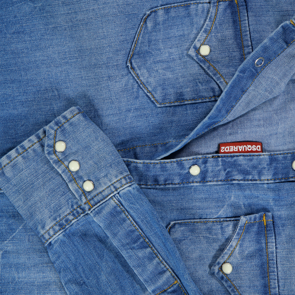 Dsquared2 Kinder Unisex Bluse Blau