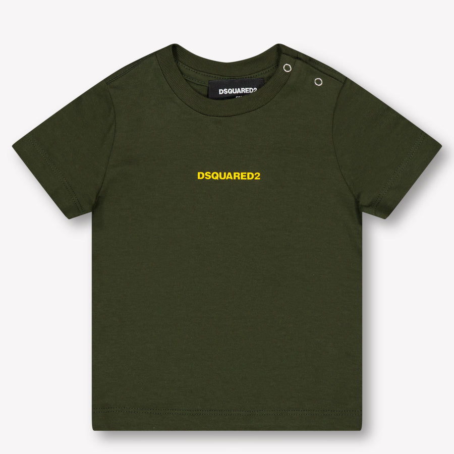 Dsquared2 Bebé Chicos Camiseta en Army
