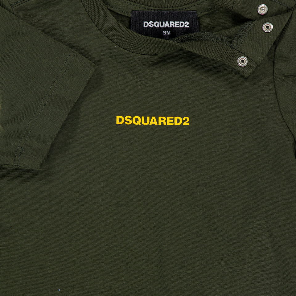 Dsquared2 Bébé Garçons T-shirt Armée