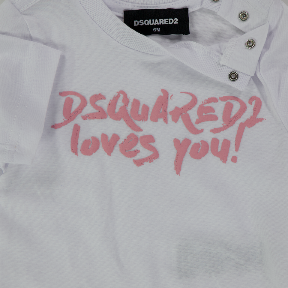Dsquared2 Bébé Filles T-shirt Blanc