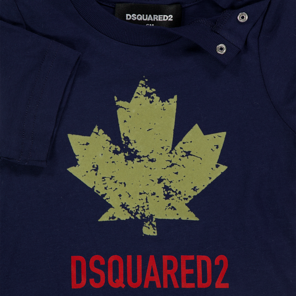 Dsquared2 Bébé Unisexe T-shirt Bleu