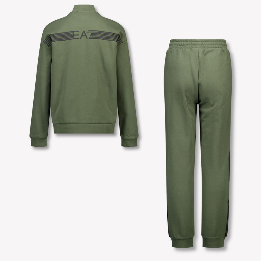 EA7 enfants Garçons Costume de jogging Armée