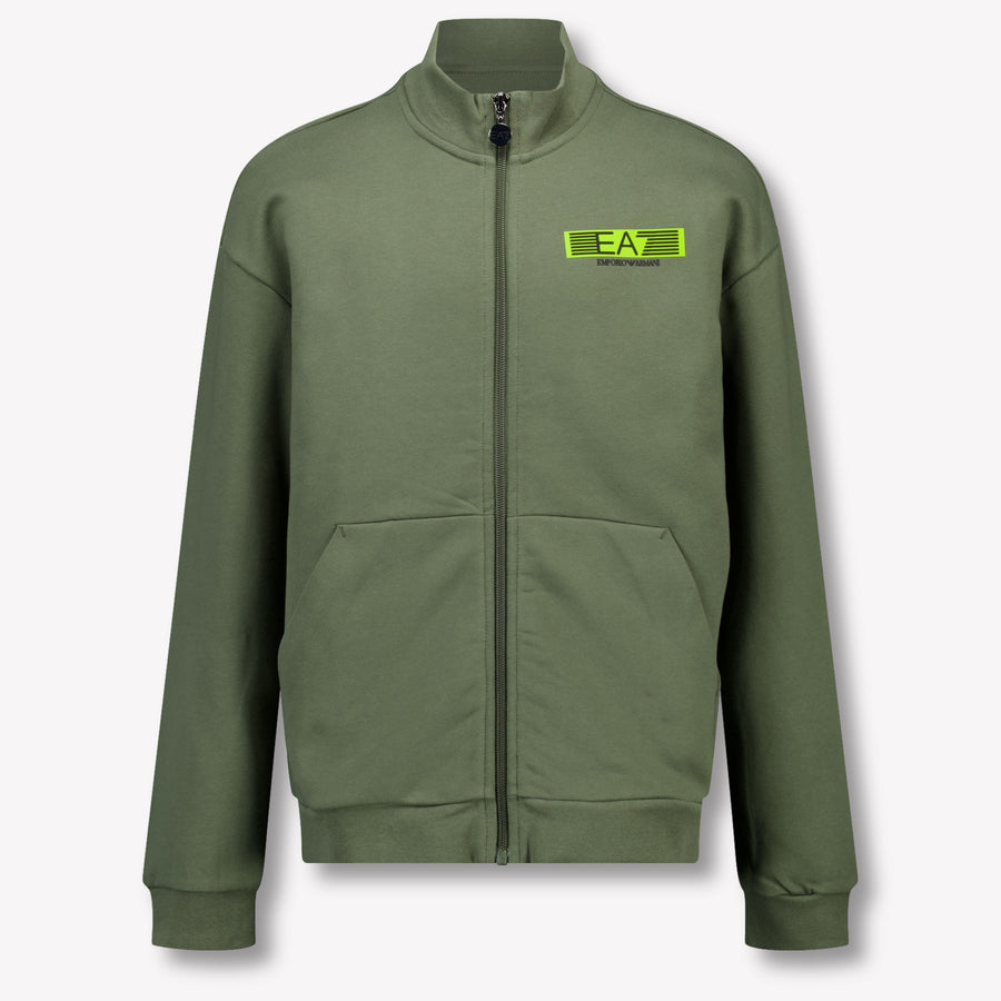 EA7 enfants Garçons Costume de jogging Armée