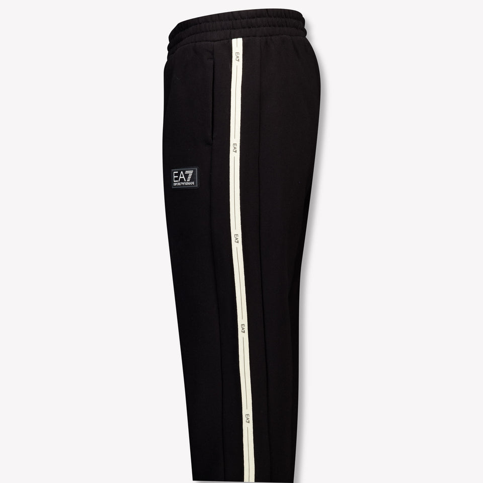 EA7 enfants Garçons Pantalon Noir