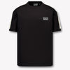 EA7 Kinder Jongens T-Shirt In Zwart