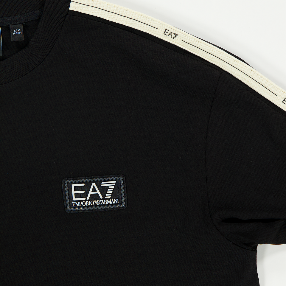 EA7 Kinder Jungen T-Shirt Schwarz