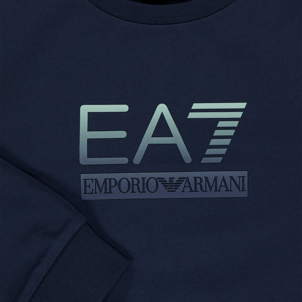 EA7 enfants Garçons Pull Navy