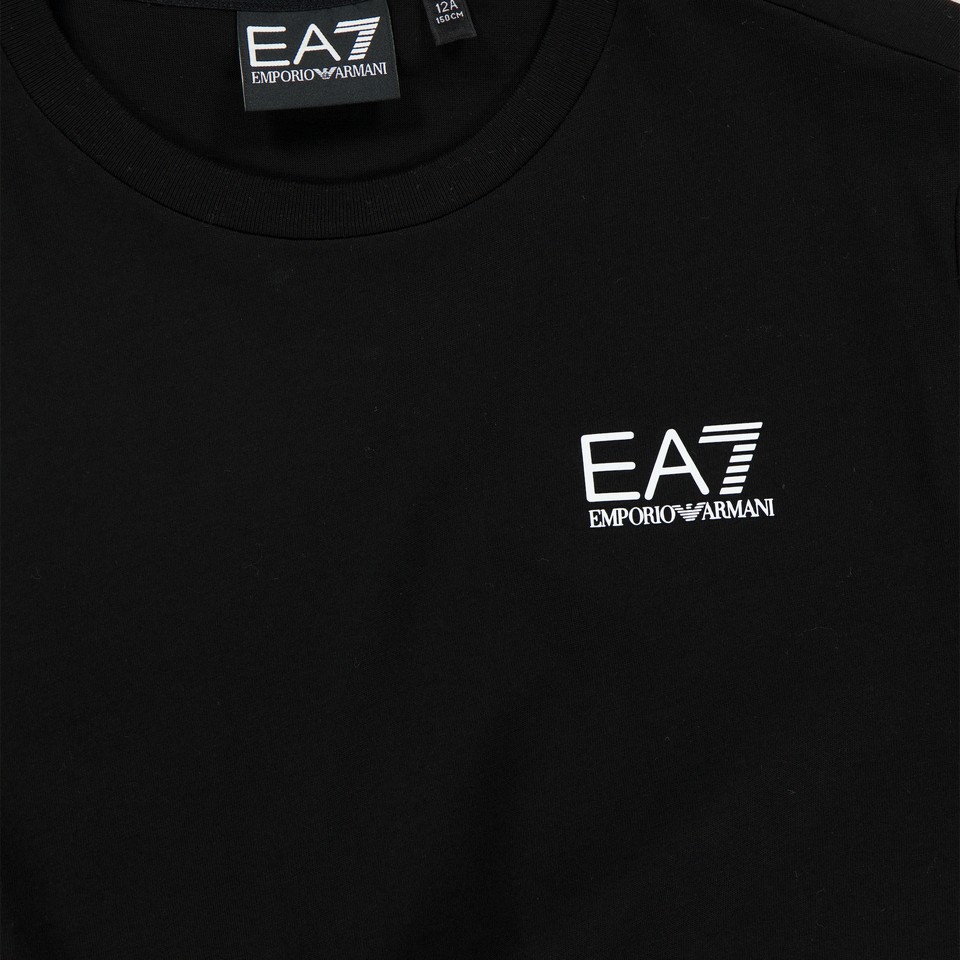 EA7 enfants Garçons T-shirt Noir