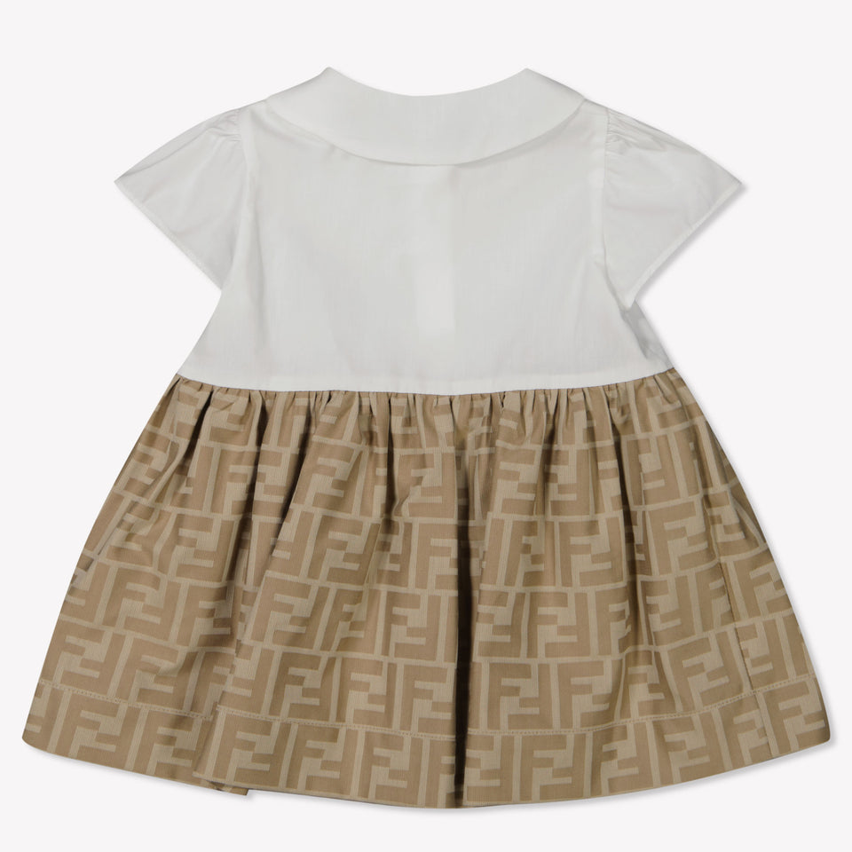 Fendi Bébé Filles Robe Beige